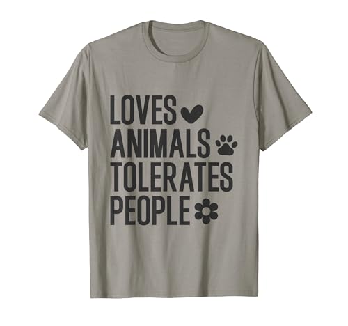 Loves animals tolerates people