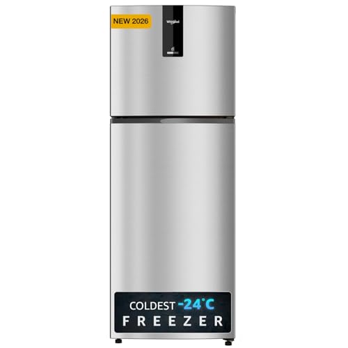 Image of Whirlpool 308 L 3 Star Frost Free Inverter Double Door Refrigerator (IF INV ELT DF355 LUNAR STEEL (3S)-Y, 2026 Model)