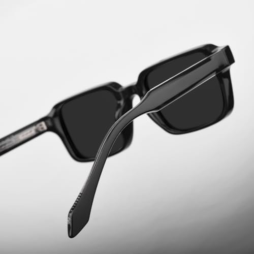 Image of SAM AND MARSHALL OCTOBER Sunglass I 400% UV Protection I Rectangular Sunglass I Cellulose Propionate I Unisex
