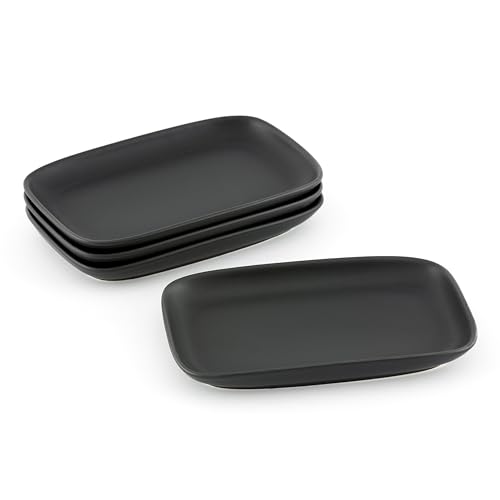 Hanseküche Servierteller aus Steingut (4er Set) 15 x 9,7 x 1,7 cm –...