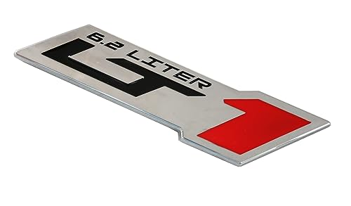 Image of 2pcs LT 1 6.2 Liter ZR1 Emblem Engine Hood Badge Decal Replacement for C4 C7 (Chrome)