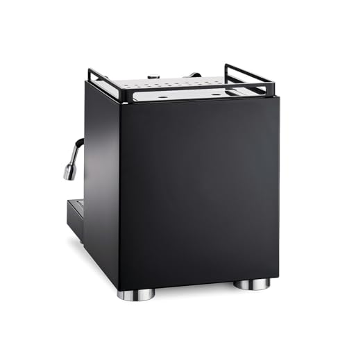 La Pavoni New Cellini Classic, Semiprofessionelle Espresso-Kaffeemaschine LPSCCB01EU, Einzelboiler mit Wärmetauscher, mit Drehventilen, Dampf- und Heißwasserlanze, 1400 W, Schwarzer Stahl – Bild 4