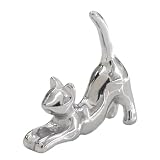 [ROQUE] ボディピアス カスタマイズ ねこチャーム (1個売) 18G/16G/14G:シルバー
