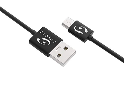 Coyote  Câble USB de Mise à Jour, Data et Charge  Câble USB vers Micro USB  Charge et synchronisation des données sur Ordinateur - Compatible avec Tous Les boitiers Coyote et Smartphones
