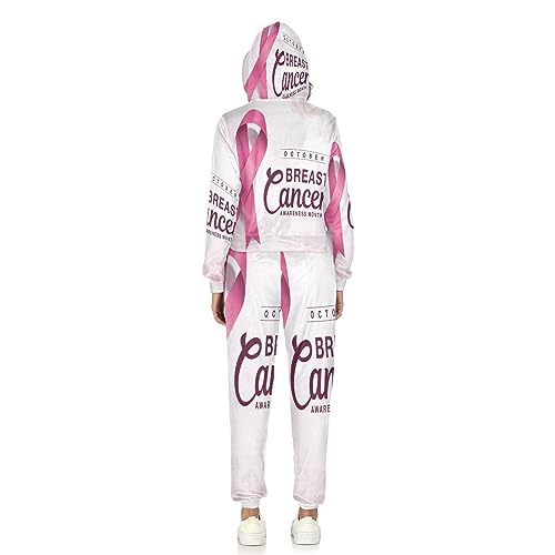 Oyihfvs 2 Pcs Women's Sweatshirt Hoodie Set, With Pocket Athletic Casual Suit (S-2XL)2