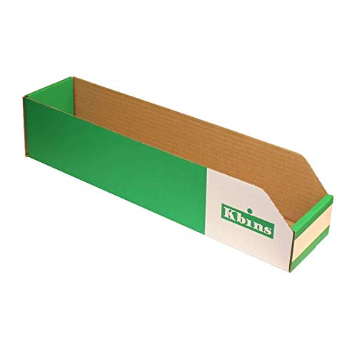 Pack of 50 K Bins - 100mm High Cardboard Storage/Picking Bins (450 x 100mm - A4510)