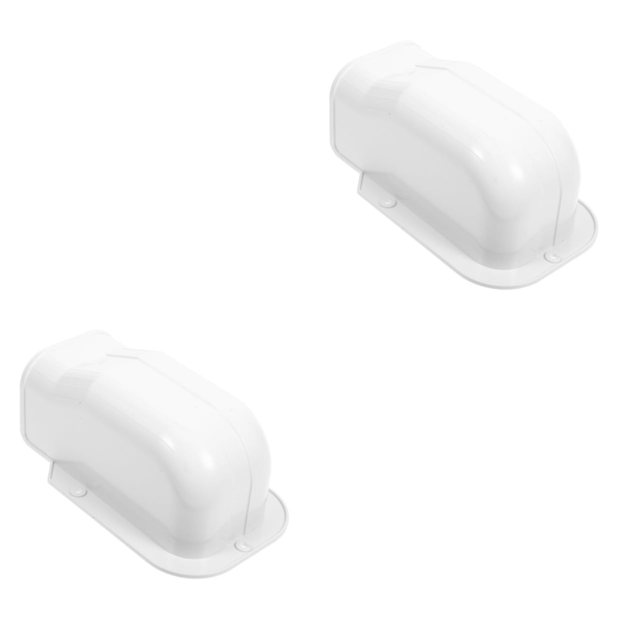 HOMSFOU 2pcs Pipe Groove Protective Cover Air Conditioner Cover Ac Tubing Cover Ac Parts Ac Supply Pvc Line Cover Kit Air Conditioner Accessories Air Conditioner Tubing Cover White Plastic