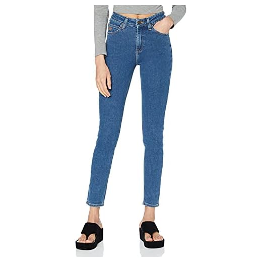 Lee Dam Scarlett High Skinny Jeans, Blå (platt sten Eo), 31W x 33L