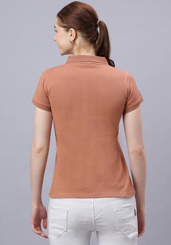 Image of Wear Your Opinion Womens Polo Collar Neck T-Shirt Top (Design: Solid)