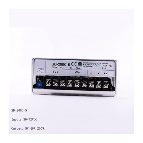 Convertisseur DC-DC 48V à 5V 40A SD-200C-5 alimentation découpage 200W - 3