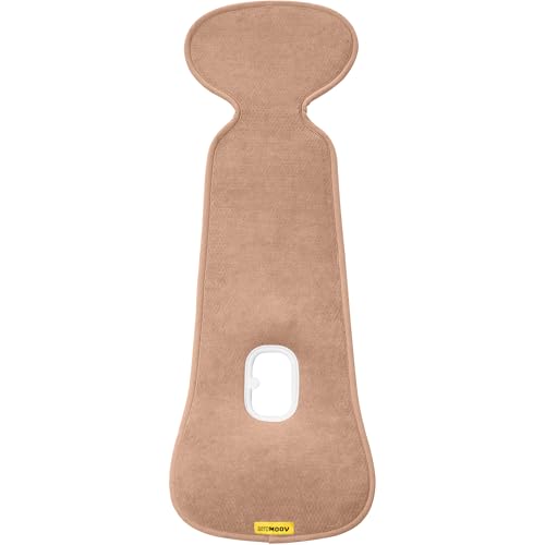 Aeromoov - Baby Sitzauflage Air Layer - Einlage Für Autositz oder Kinderwagen - Gruppe 1 - Antischwitz Sommerbezug - Bio-Baumwolle - Tuscany