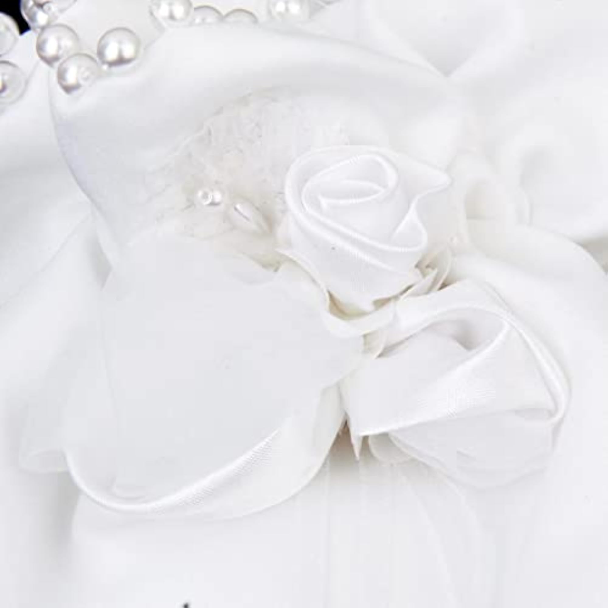 4x Satin Pearl Rhinestone Wedding Bridal Handbag