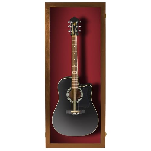 PENNZONI Acoustic Guitar Display Case - Acrylic Acoustic Guitar Case - Guitar Display Case Wall...