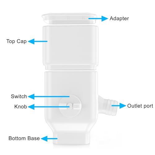Downspout Diverter, Rainwater Diverter Fits for 3”x 4”Oversize Downspout, Rainwater Collection System with Adjustable Collection Volume, Diverts Water into Rain Barrel, 4ft. 1-1/4”Hose