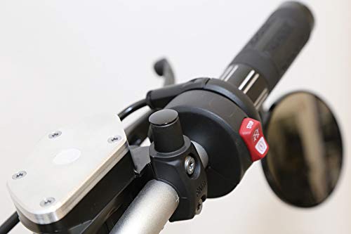 HIGHSIDER Motorrad Abdeckkappen für M10 Spiegelgewinde, schwarz (2er-Pack)