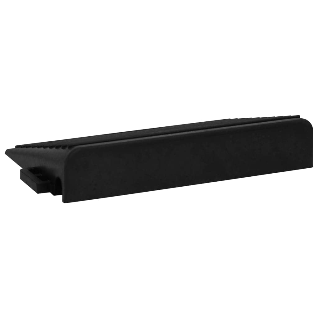 Rampy do krawężnika, 2 sztuki, 50 x 30 x 11 cm, z gumy z antypoślizgowym profilem, udźwig 5-10 ton, dwa otwory mocujące, odpowiednie do wjazdu, parkingu, terenu zakładowego, bezpieczeństwa