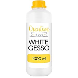 Creative Deco Wit Gesso Acryl Primer | 1L | Professionele Schildervoorbereiding | Perfecte Verfbasis | Ideaal voor…