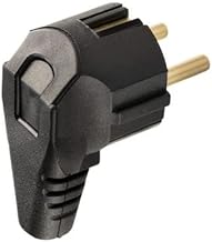 Gummi Schuko Stecker IP20 vollgummi wasserdicht feuchtraum aussen schukostecker IP20 (Gummin Winkelstecker)