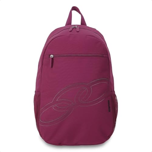Mochila Olympikus New Basic cor cereja casual escolar