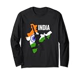 Indian Cricket Jersey India Cricket Team Lover Supporter Langarmshirt
