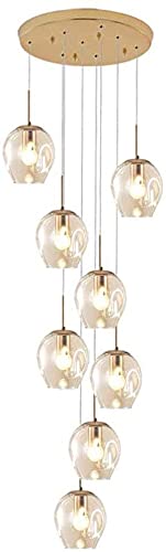 Lustre en verre créatif pour sublimer l'éclairage de restaurant et repas en duplex