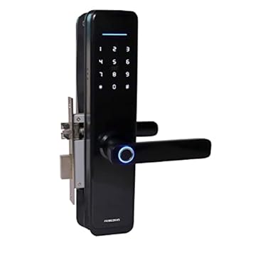 FECHADURA DIGITAL BIOMÉTRICA ELETRÔNICA INTELIGENTE PRIMEBRAS RIO C/WI-FI, APP