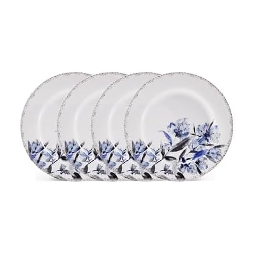 Mikasa Kaia Floral Bone China Salad Plates, Set of 4, 9 Inch