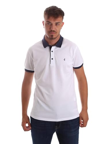 Polo Navigare NV82097 blanc 3XL pour sublimer les silhouettes fortes