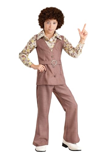 Disfraz completo Groovy 70's para niño mediano miniatura 2