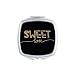 Sweet Love Gold Quote Handwrite Mirror Square Portable Hand Pocket Makeup