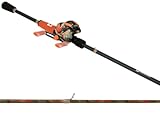 ProFISHiency SOGO Baitcast Fishing Combo, Left-Hand Retrieve, 7'0' Medium Heavy Fiberglass Rod, 100 Size Baitcast Reel, 6.4:1 Gear Ratio, 4+1 Bearings