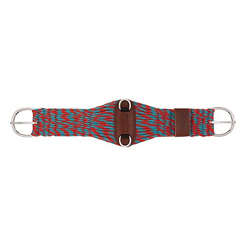 WEAVER Roper Mohair Cinch 28 Inch Red/Turquoise