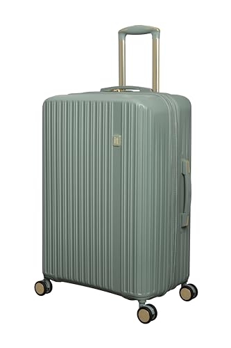 It Luggage Luxuriant 27' Hardside Checked 8 Wheel Expandable Spinner, Iceberg Green