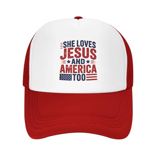 Gorra Trucker Patriota Divertida para Mujer miniatura 2
