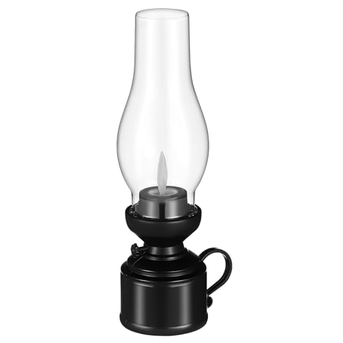 VICASKY Lampe à pétrole électronique, grande, lampe à huile de ferme, pour l'intérieur, sans...