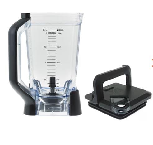 Makzib Replacement Jug 2.1L with lid for Ninja Food Processor BN750, BN800UK. 2.1LContainer for Ninja Blender Pitcher, Blender Jug Replacement for Ninja Food Processor