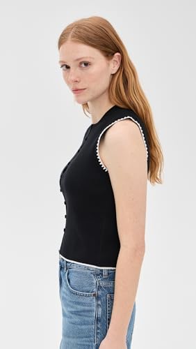 Madewell Women's Blanket Stitch Crewneck Sweater Tank4