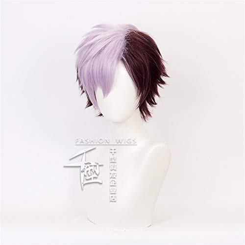 Miniatura 2 de Aseo-kun Hanako-kun Cosplay Pelucas Tsuchigomori mezcla púrpura corto sintético peluca de anime disfraz de juego de rol peluca REYHS