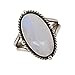 MSJ By Monica Rainbow Moonstone Ring 925 Sterling Silver Handmade For Women Wedding Gift Bue Flash Moonstone Ring Boho Statement Jewelry