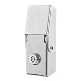 Compatibilité universelle : conçu pour s’adapter à divers coffres latéraux de motos et de scooters électriques, ce verrou offre une solution de verrouillage sûre et fiable. kit de verrouillage pour coffre à outils en acier inoxydable, antivol de coffre arrière pour moto