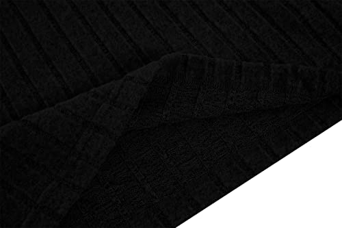 Fommykin Women's Sexy Ribbed Bodycon Mini Tank Dress Summer Sleeveless V Neck Button Down Solid Knit Pencil Club Dresses Black #TOP5