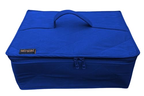Image of All Purpose Storage Tote Bag - Quilting, Sewing,Knitting, Portable, Multifunctional - Royal Blue