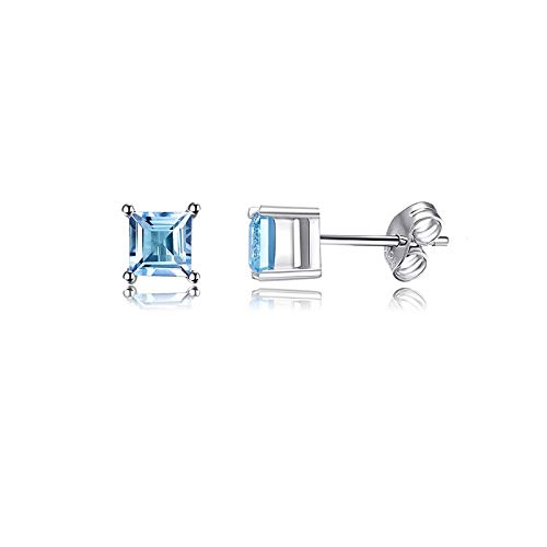 Cadeau Saint-Valentin : boucles d'oreilles argent 925 bleu boho