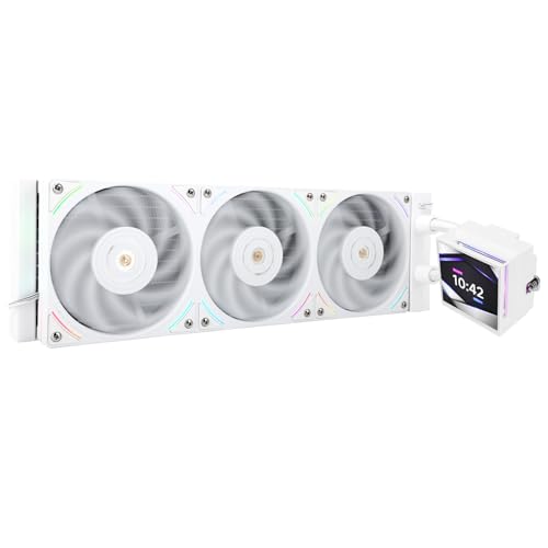 360mm Thermalright Hyper Vision 360 UB ARGB White CPU Water Cooler w/ 3.95" LCD - image 1