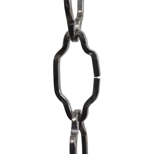 Image of RCH Hardware CH-S57-30-GUN Steel Chandelier Chain, Gunmetal (1 Foot)