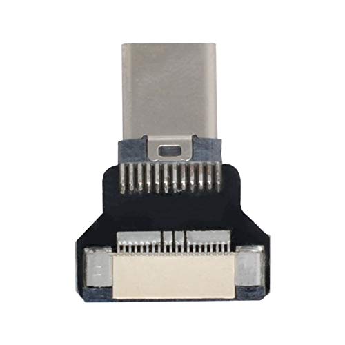 CY CYFPV USB-C Type-C Male Female Connector for FPV HDTV Multicopter Aerial Photography, Black Type-C Male