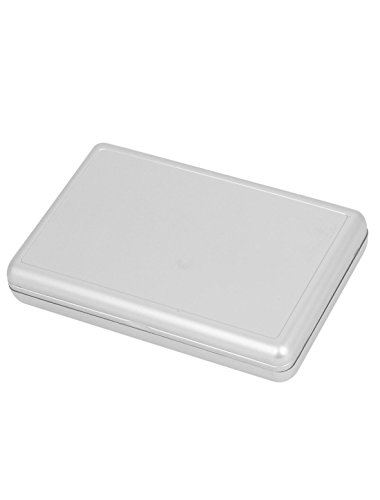 Báscula de bolsillo rectangular Ruilogod 0.01g x 100g plata miniatura 2