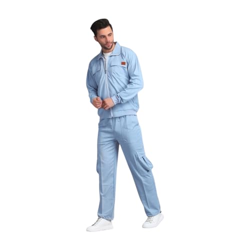Image of Coord set for men | Old money outfit for men | Airport Outfit for Men | y2k aesthetic clothes | Tracksuit- Korean Outfits for casual and travel wear