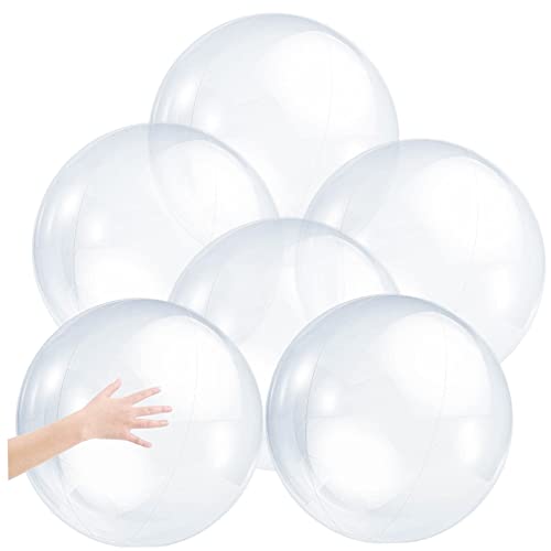 Ballon de plage 16 pouces transparent et lumineux