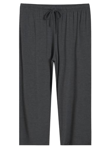 Latuza Women's Bamboo Viscose Capri Pajamas Set Cooling Pj Set with Pockets3